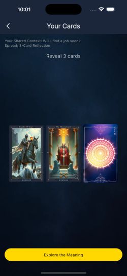 Receive your cards