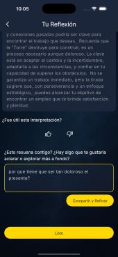 Chatea con Arcana AI sobre tu lectura