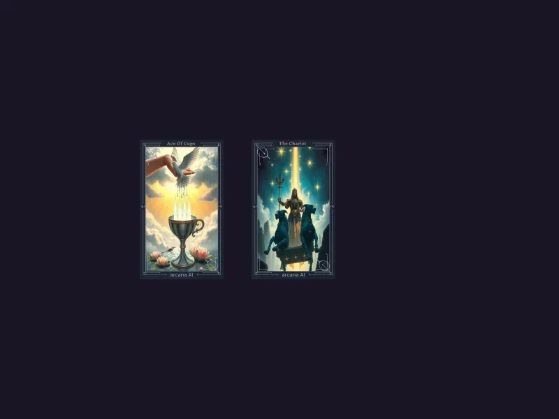 Diagrama del diseño Tirada Problema-Solución mostrando 2 posiciones de cartas